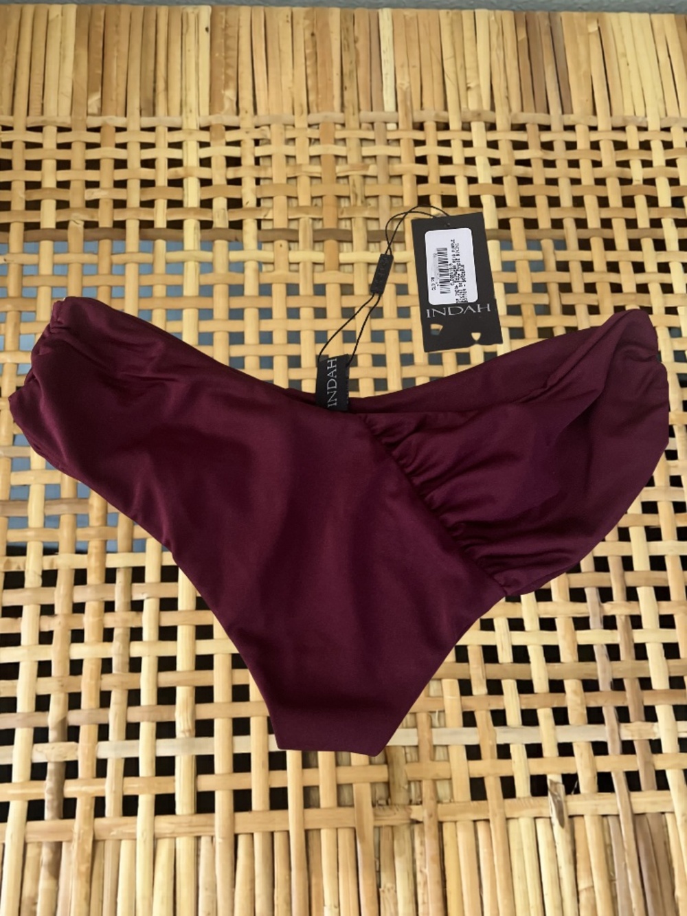 Indah Cyndie Bikini Bottom In Bordeaux